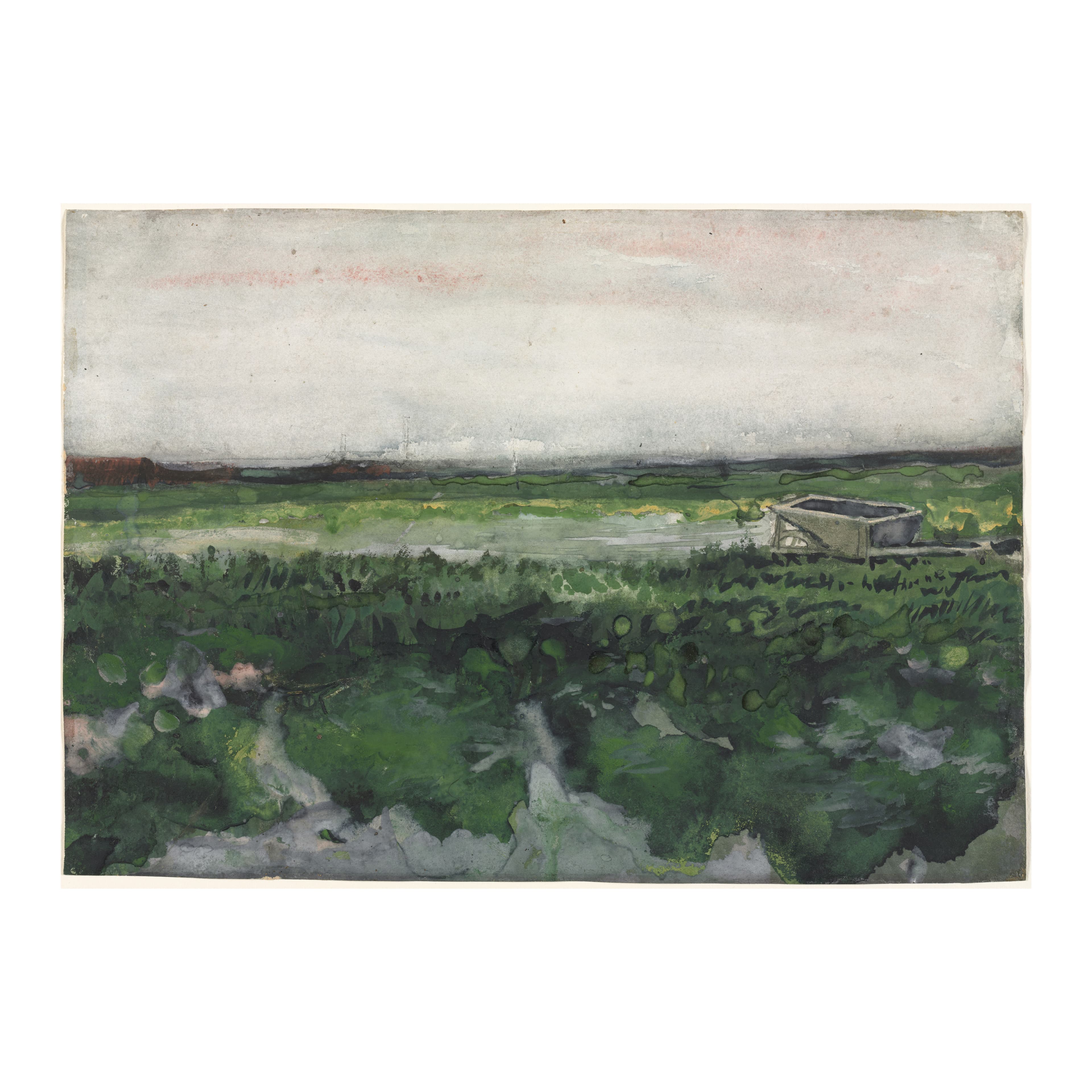 Landscape with Wheelbarrow